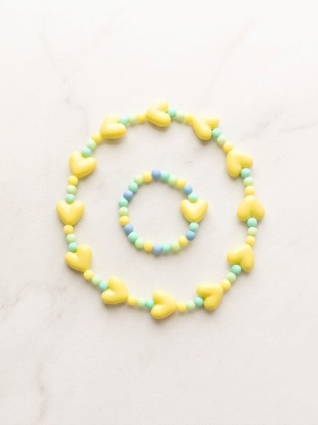 Necklace and Bracelet Set For Smallest Ladies 2-6 years by Artist Kristine Keina