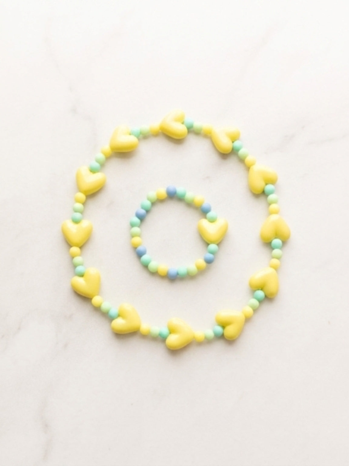 Necklace and Bracelet Set For Smallest Ladies 2-6 years by Artist Kristine Keina