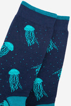 Men’s Floating Jellyfish Print Bamboo Socks by Sock Talk