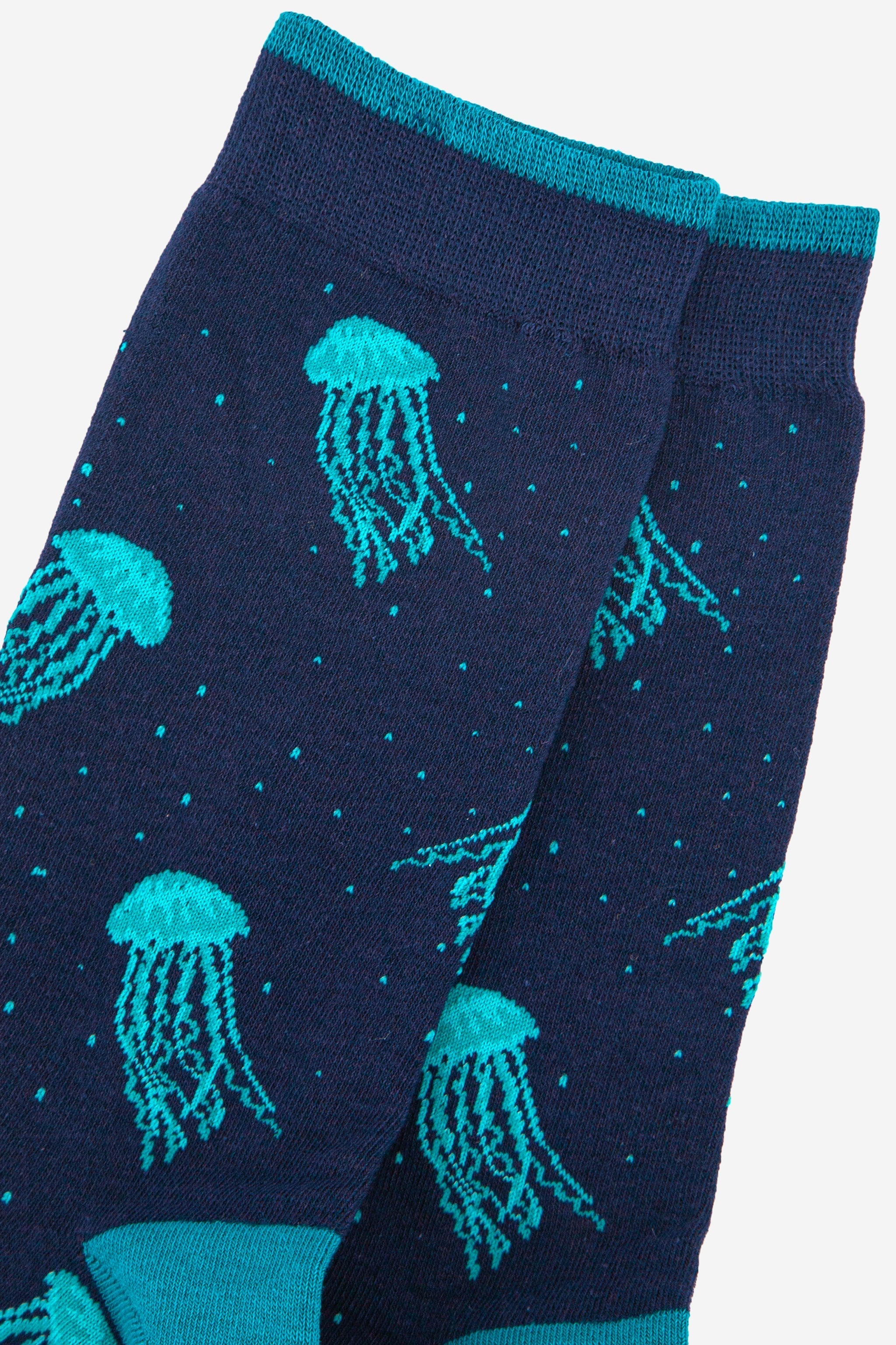 Men’s Floating Jellyfish Print Bamboo Socks by Sock Talk