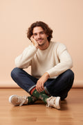Men’s Prowling Cheetah Jungle Leaf Print Bamboo Socks by Sock Talk. UK 7-11