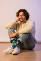 Men’s Rubber Duck Bamboo Socks in Turquoise Blue by Sock Talk