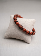 Red Jasper Prosperity Bracelet Handcrafted by Artist Kristine Keina