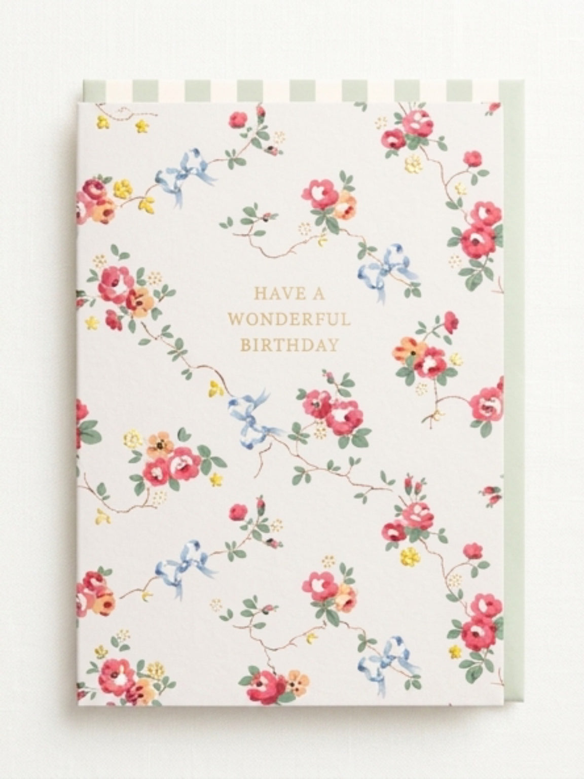 Roses And Bows Greeting Card A6, Designed By: Cath Kidston
