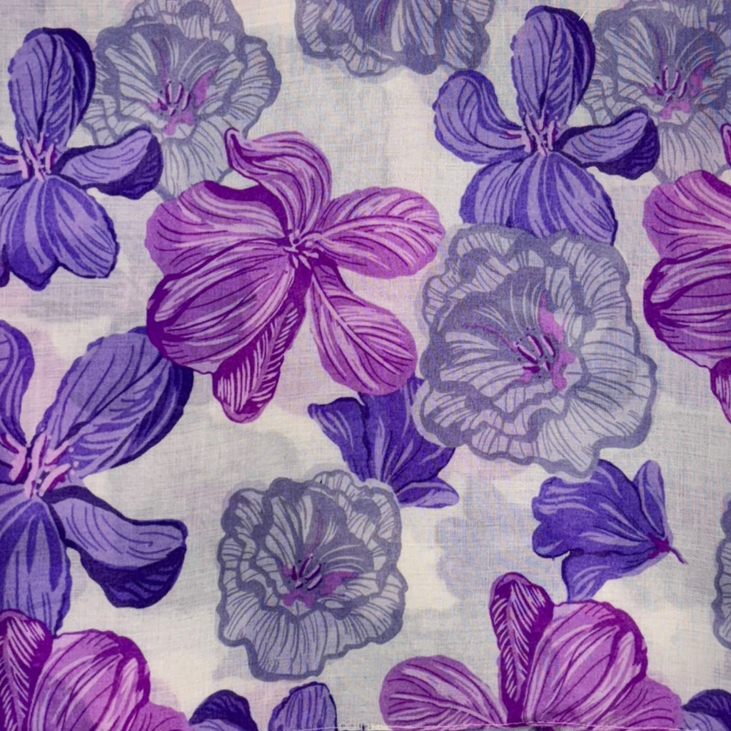 Summer Colour Plomeria Flower Print Scarf by London Scarves