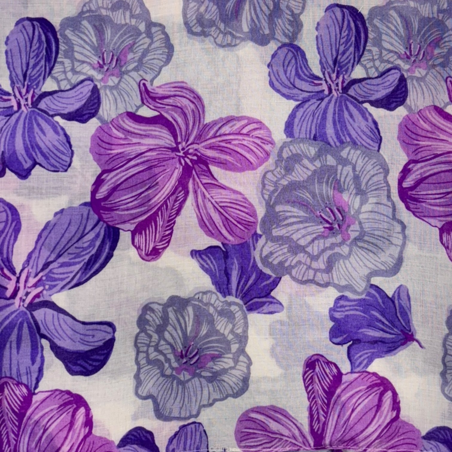 Summer Colour Plomeria Flower Print Scarf by London Scarves