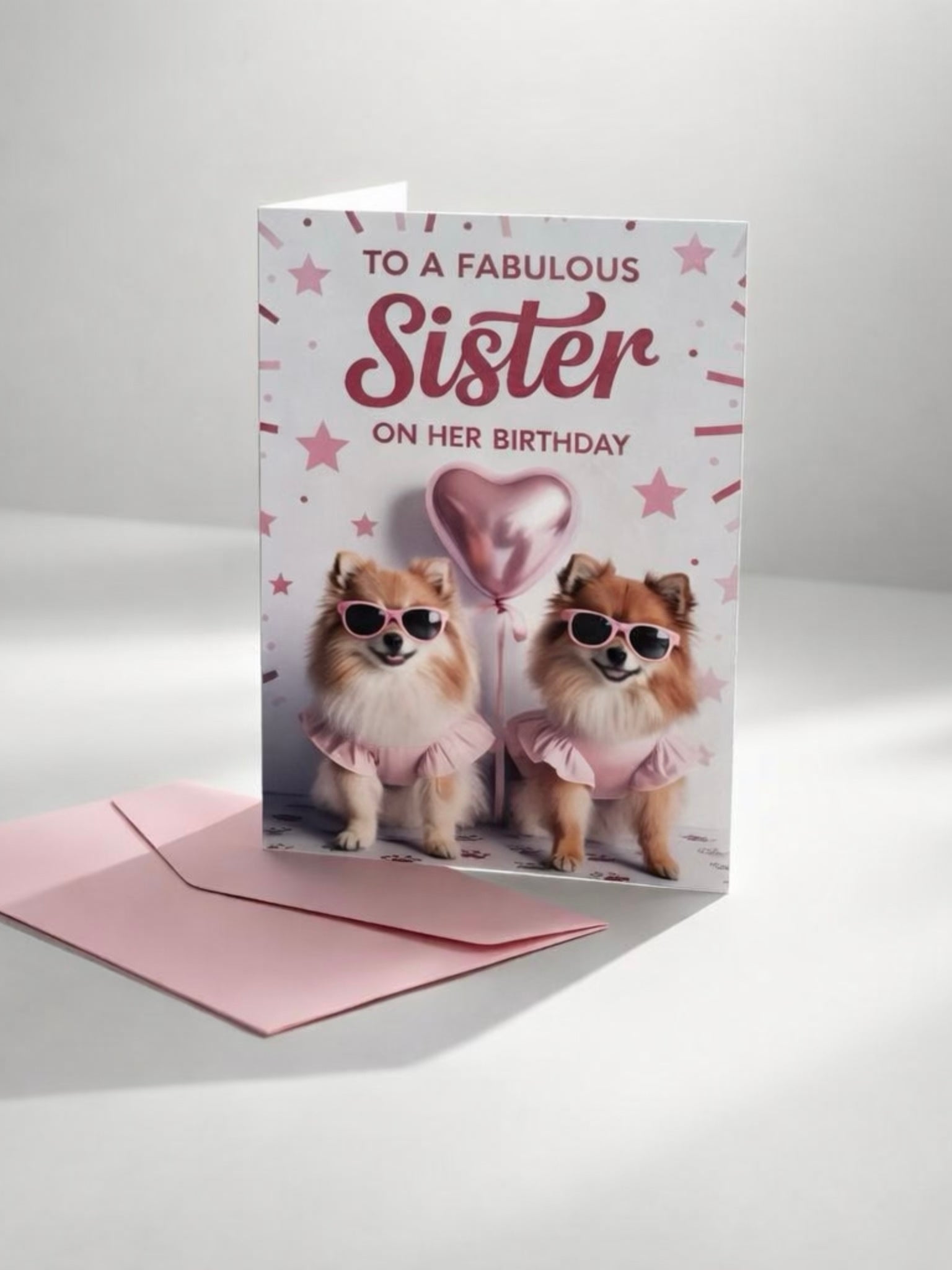 To A Fabulous Sister Birthday Card with Envelope A6