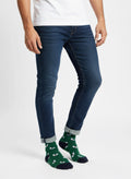 Men’s Bamboo Socks- Green, Bee by Sock Talk