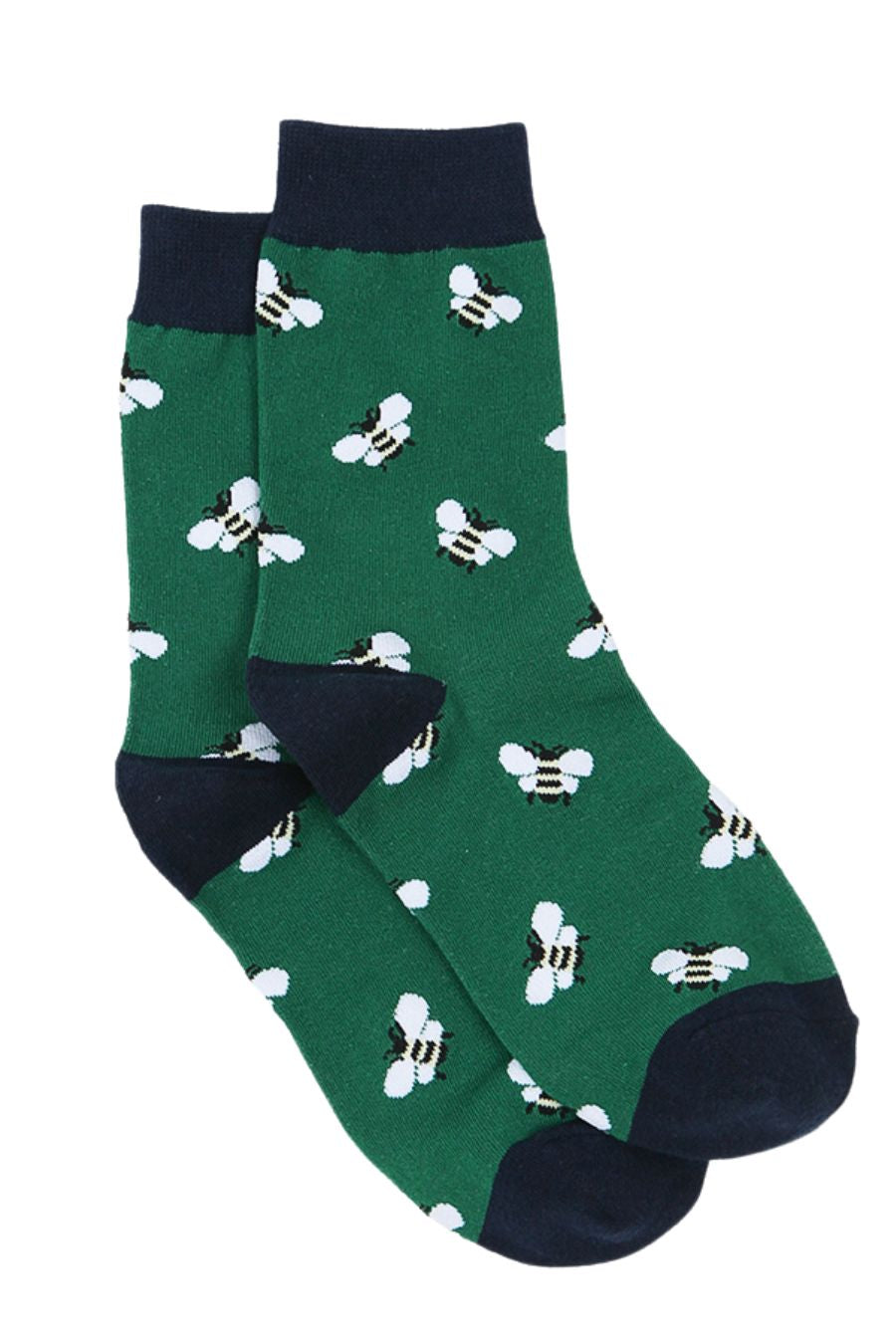 Men’s Bamboo Socks- Green, Bee by Sock Talk