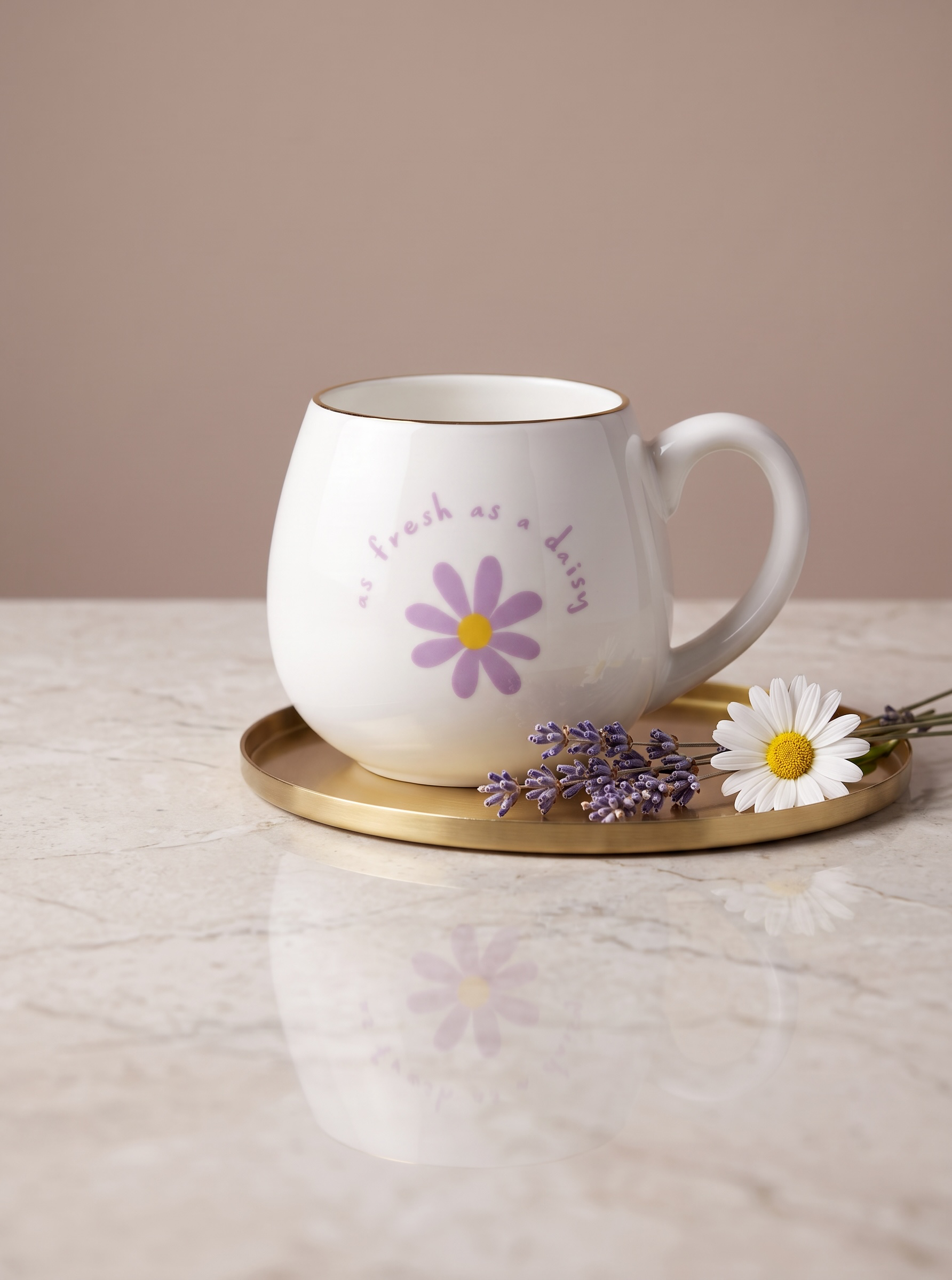 "As Fresh As A Daisy" New Bone China Mug | Springtime Collection