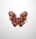 Charming Alloy Pave Rhinestone Butterfly Brooch