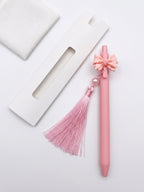 Cute Pink Bow Tie Tassel Ballpoint Pen