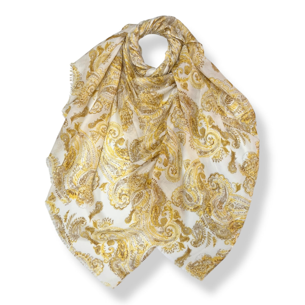 Lightweight Paisley Print Scarf by London Scarves.