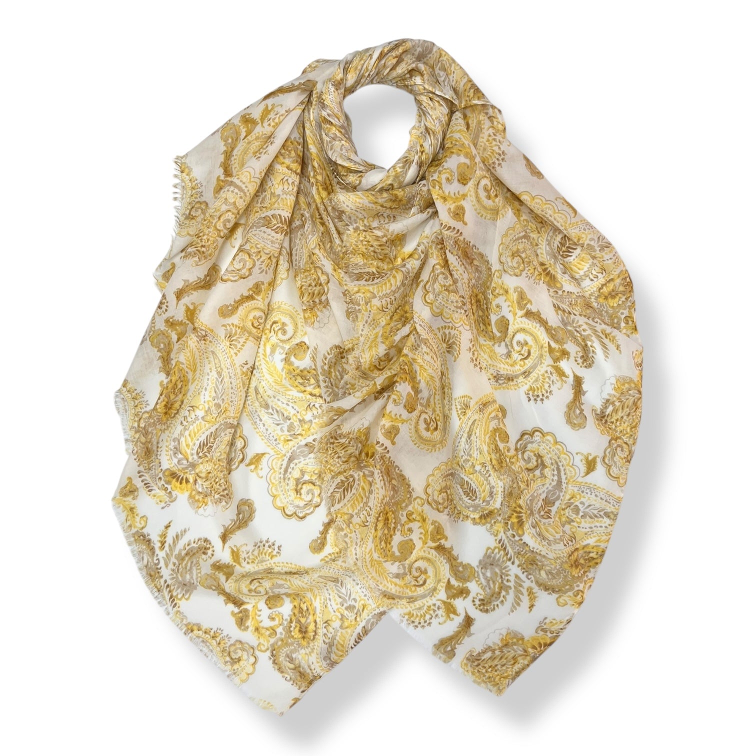 Lightweight Paisley Print Scarf by London Scarves.
