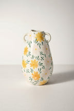 Colourful Floral Pattern Ceramic Vase by Portland Living