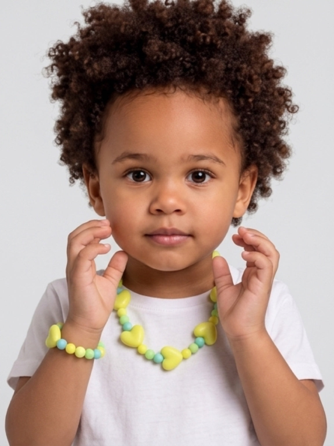 Necklace and Bracelet Set For Smallest Ladies 2-6 years by Artist Kristine Keina
