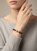 Natural Red Tiger Eye 8mm Beaded Elastic Bracelet by Kristine Keina