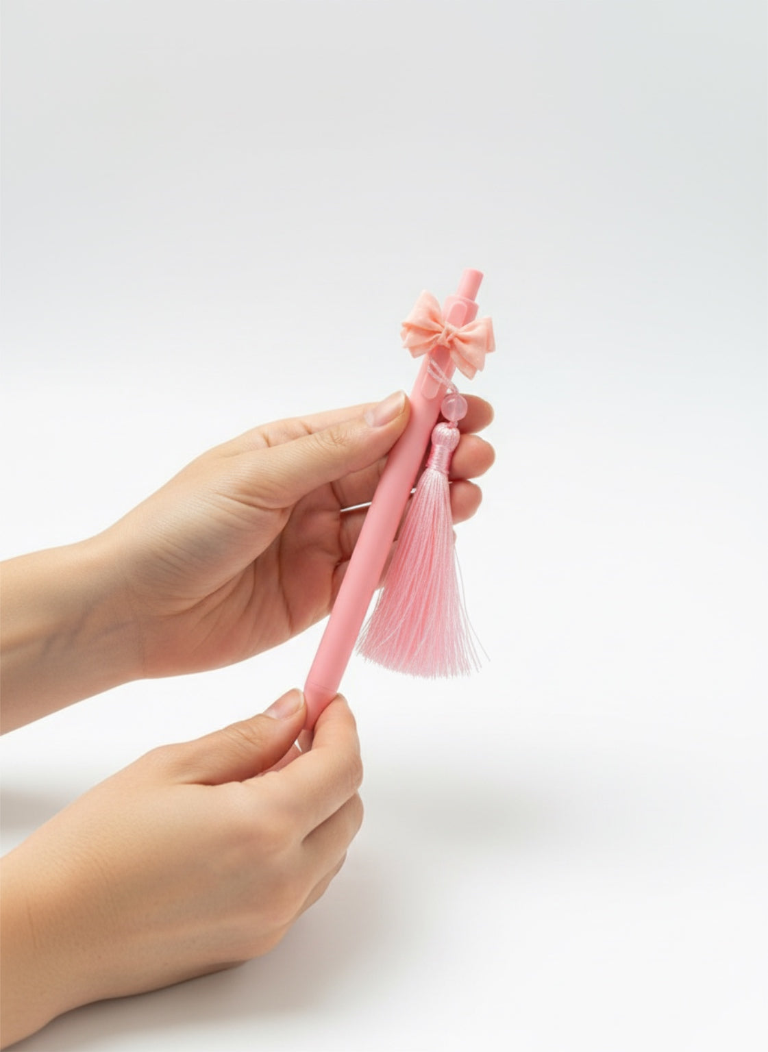 Cute Pink Bow Tie Tassel Ballpoint Pen