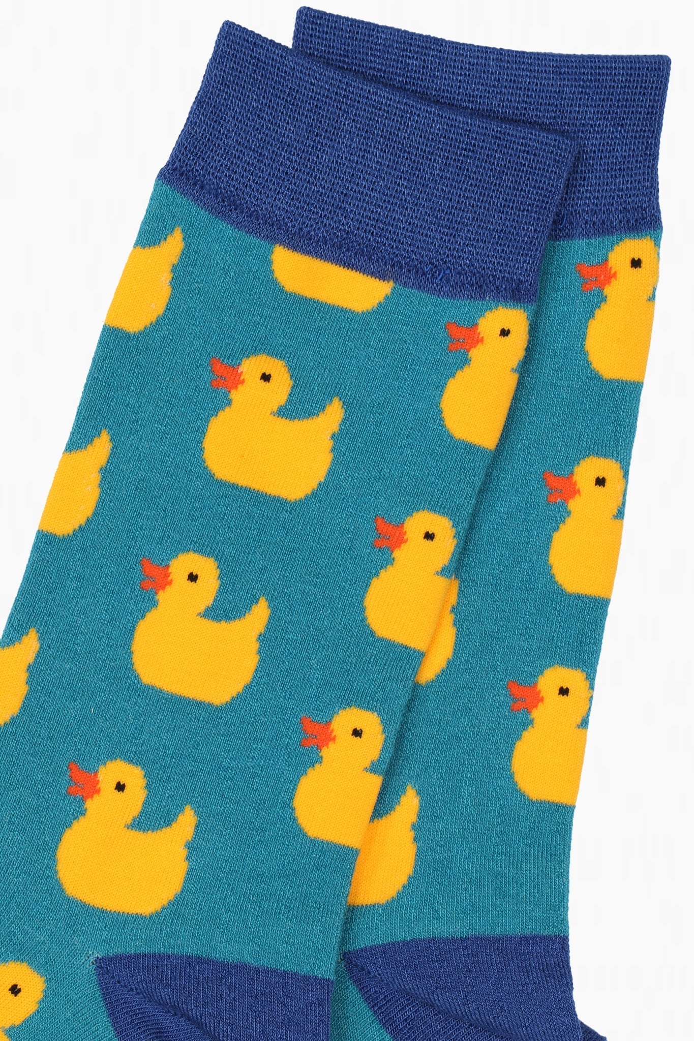Men’s Rubber Duck Bamboo Socks in Turquoise Blue by Sock Talk
