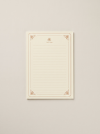 Vintage Lined Writing Paper Set – Premium Gift Boxed with Lace Ribbon