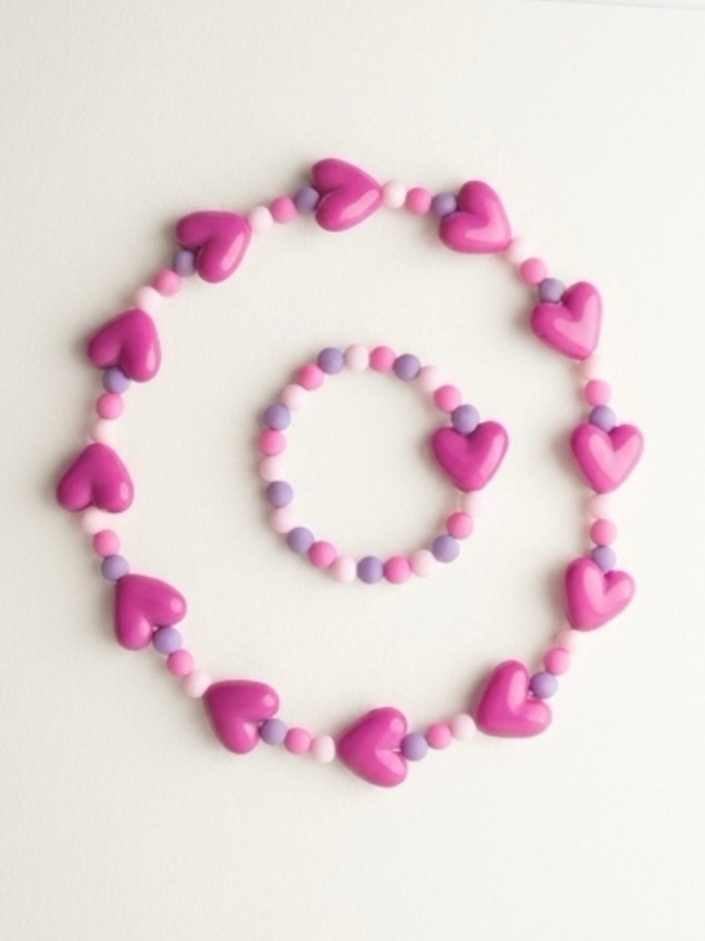 Necklace and Bracelet Set For Smallest Ladies 2-6 years by Artist Kristine Keina