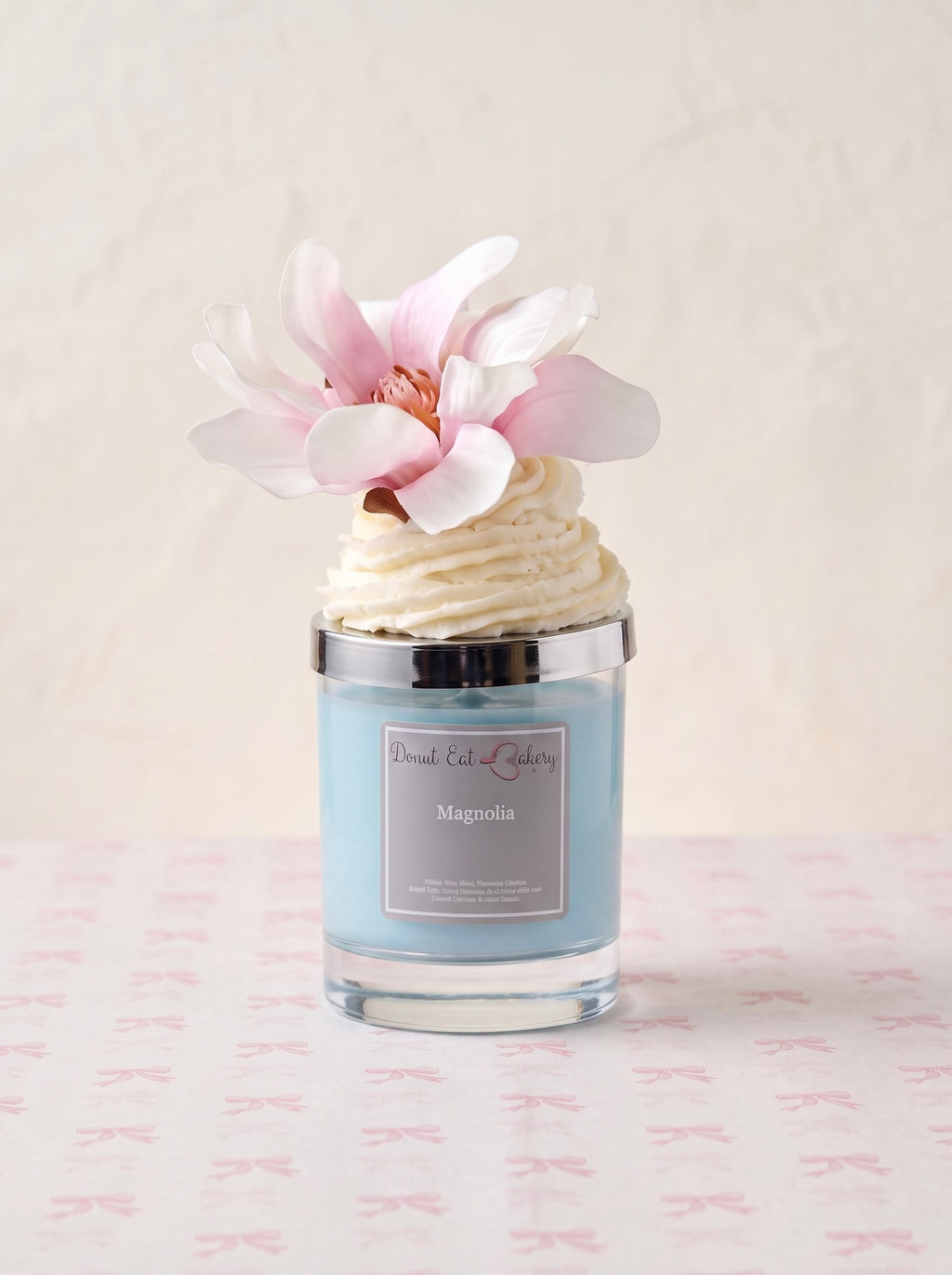 Magnolia Cupcake Candle by Donut Eat Bakery (Made in Scotland)