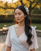 Bridal Hair Pin Handmade Pearl Flower Leaf Wedding/Occasion Accessory Retro Headpiece Elegant Jewellery For Women