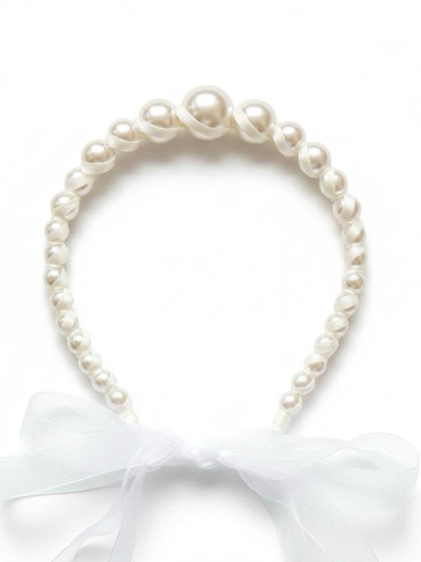 Little Princess/Flower Girl Imitation Pearl Head Piece by Pink Shop UK
