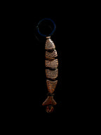 Alloy Greek Worry Fish Keychain With Coconut Discs by Kristine Keina