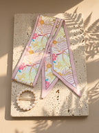 Pink Gold Chain Butterfly Tilly Scarf And Imitation Pearl Alloy Ring Set by Pink Shop UK