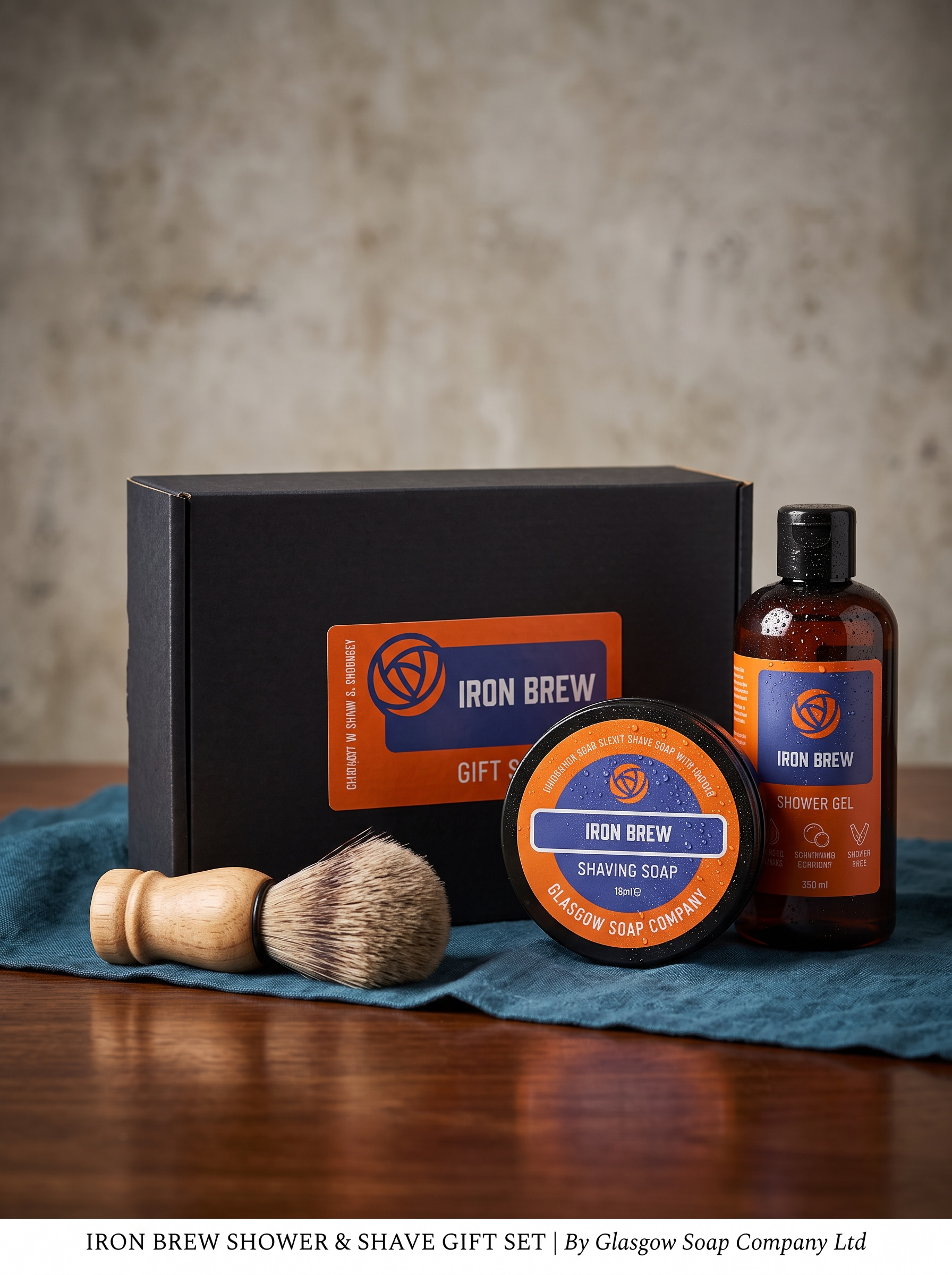 Glasgow Soap Company Iron Brew Shower & Shave Gift Set — Handmade in Scotland