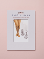Pamela Mann Wildflower Placement Tattoo Printed Tights — One Size
