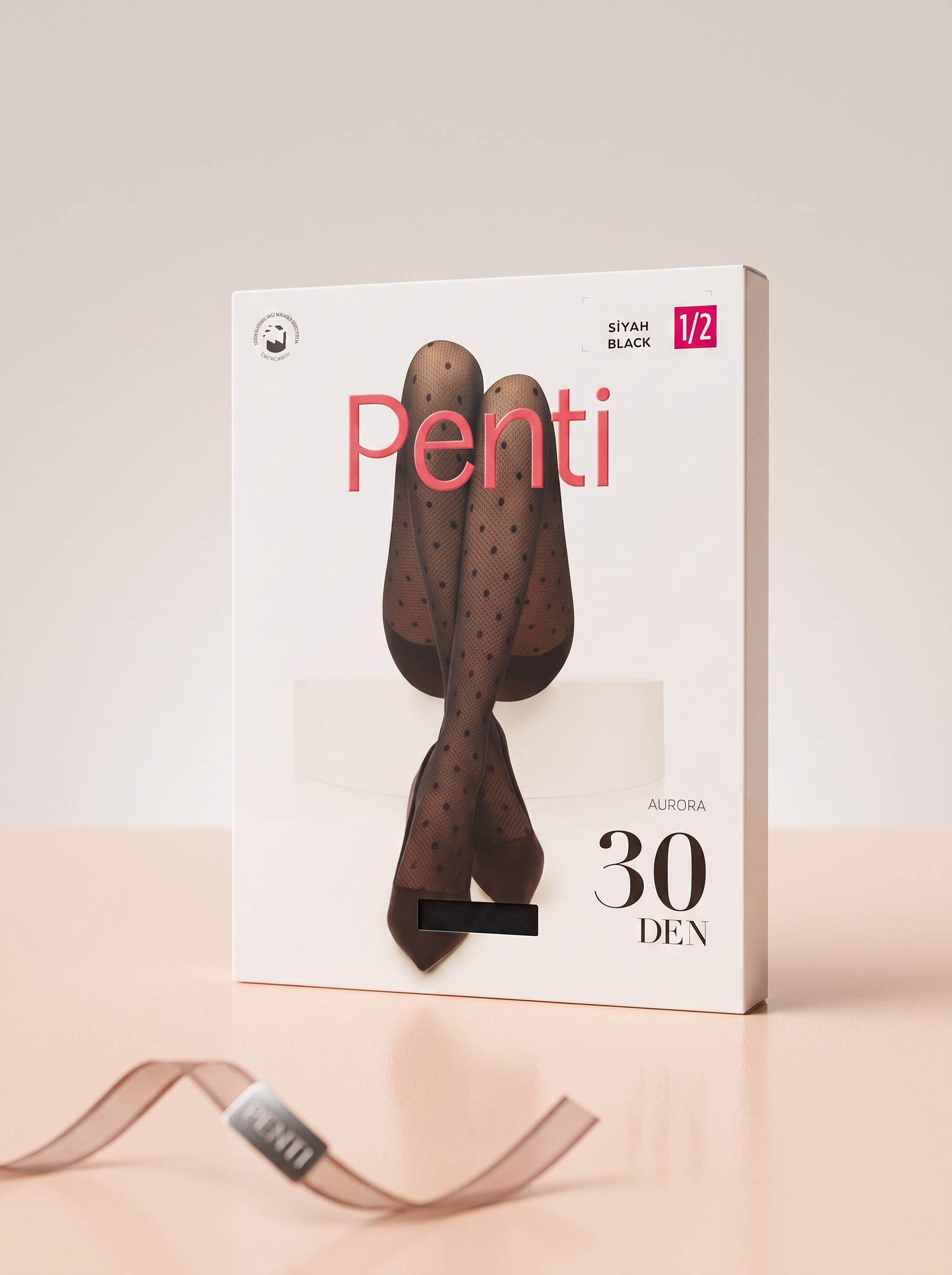 Penti Aurora Polka Dotted-Fishnet Style Fashion Tight