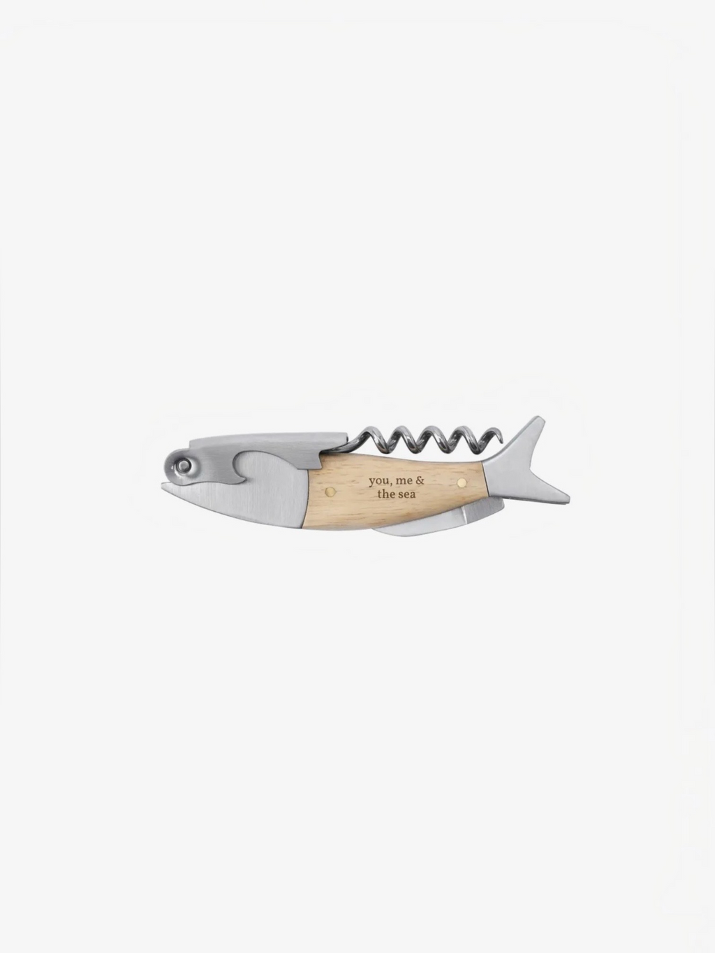 'You, Me & the Sea' Fish Shaped 3-in-1 Bottle Opener — Gift Boxed, Designed in Cornwall