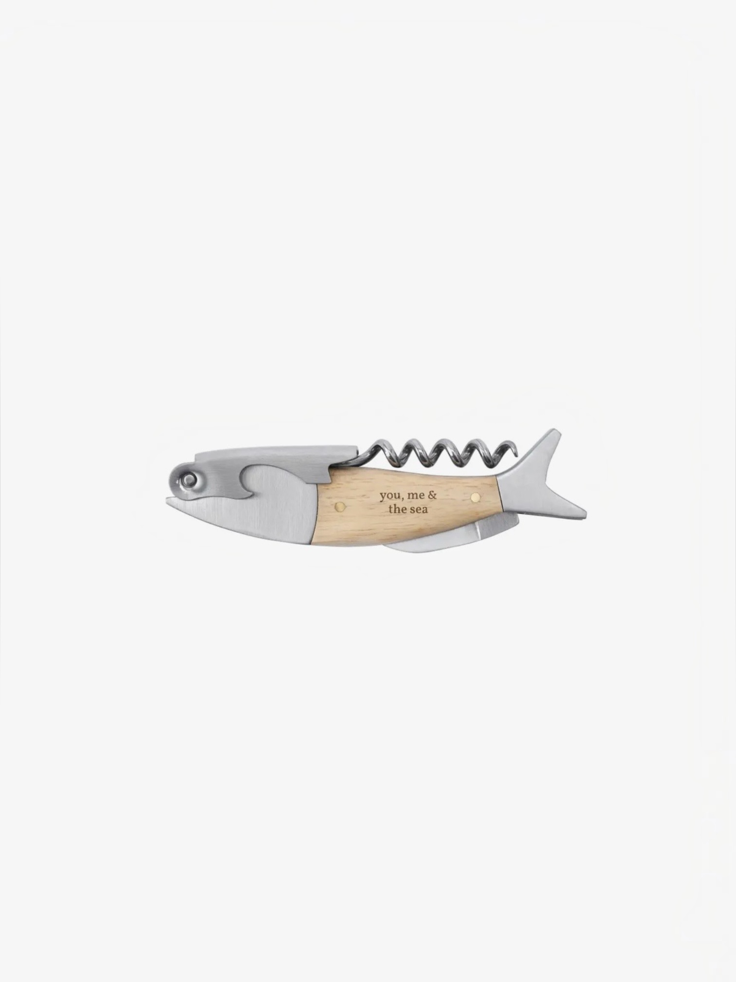'You, Me & the Sea' Fish Shaped 3-in-1 Bottle Opener — Gift Boxed, Designed in Cornwall