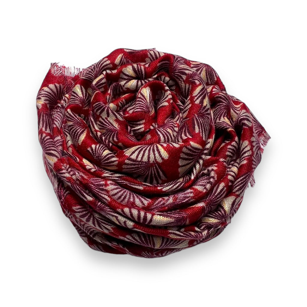 Beautiful medium Lightweight spring, autumn small shell print scarf by London Scarves
