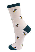 Women’s Bamboo Bee Socks Bumblebees Novelty Ankle Socks by Sock Talk
