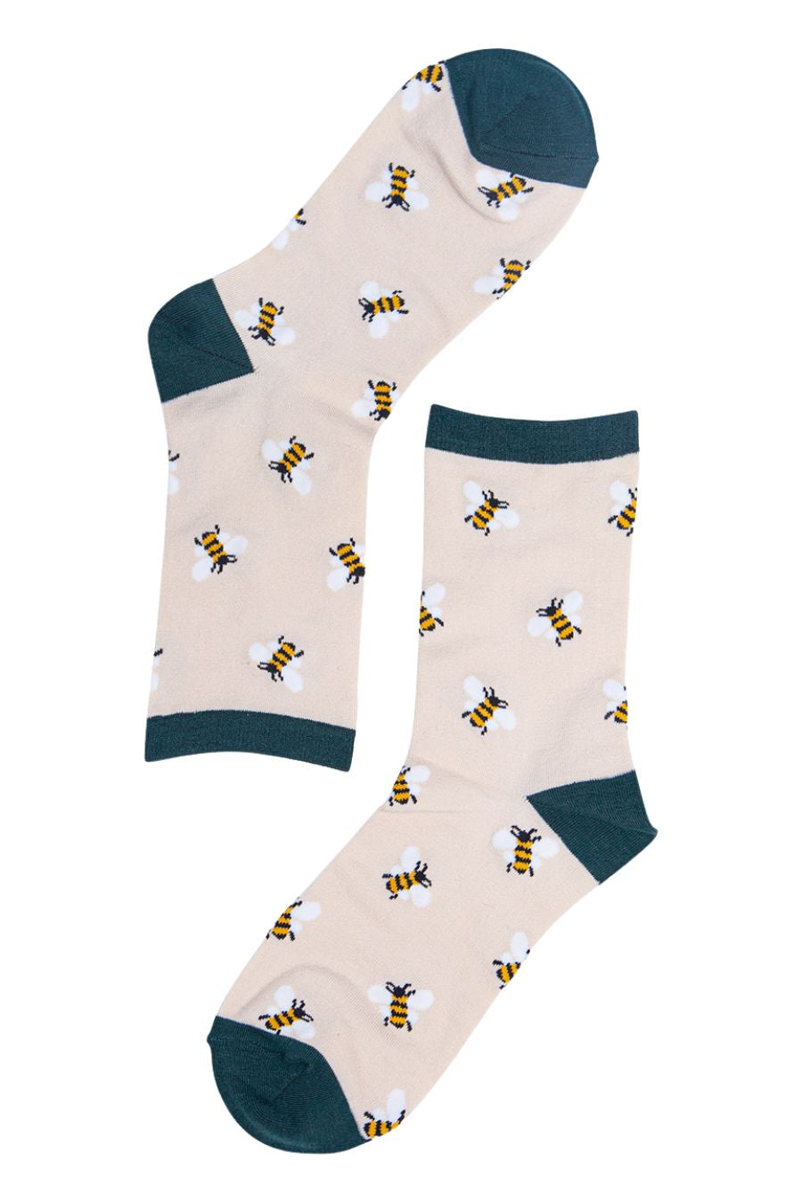 Women’s Bamboo Bee Socks Bumblebees Novelty Ankle Socks by Sock Talk