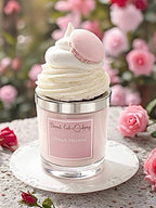 French Macaron Soy Wax Scented Candle by Donut Eat Bakery (Made in Scotland)