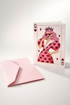 Pink Queen Greeting Card with Pink Envelope A6