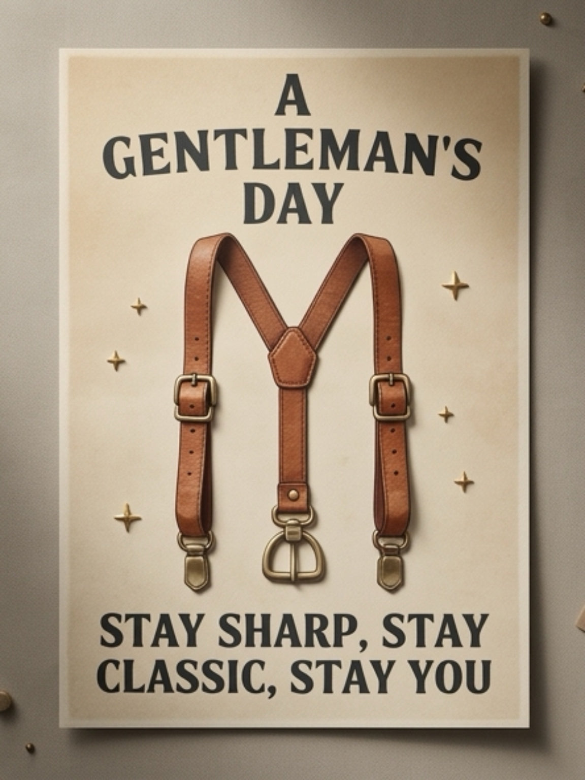 A Gentleman’s Day Card