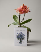 Happy Mother’s Day, Blue Flowers Card (A6)