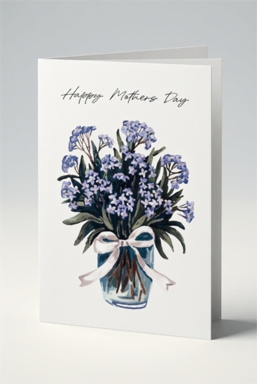 Happy Mother’s Day, Blue Flowers Card (A6)
