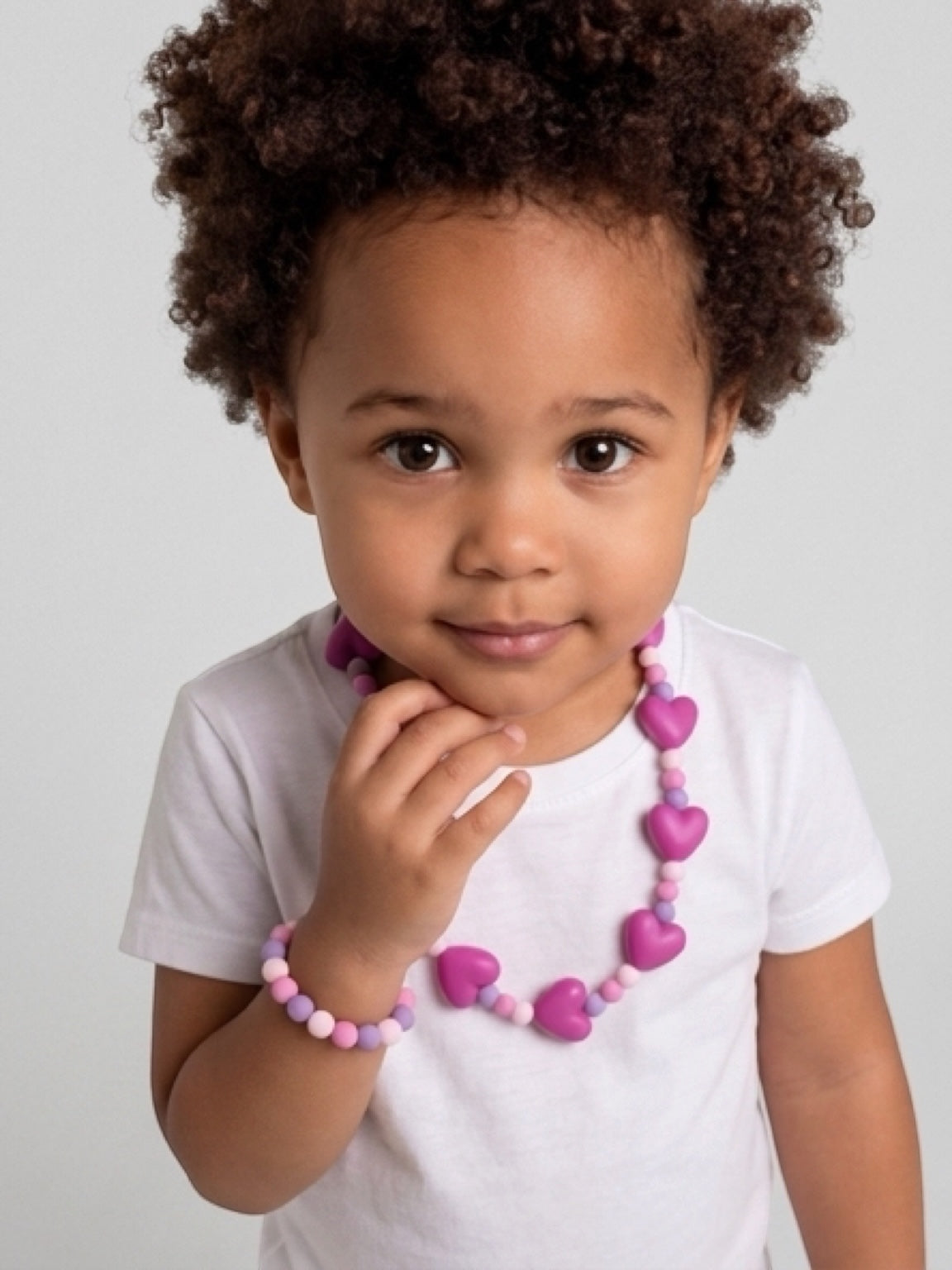 Necklace and Bracelet Set For Smallest Ladies 2-6 years by Artist Kristine Keina