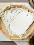 Vintage Lined Writing Paper Set – Premium Gift Boxed with Lace Ribbon