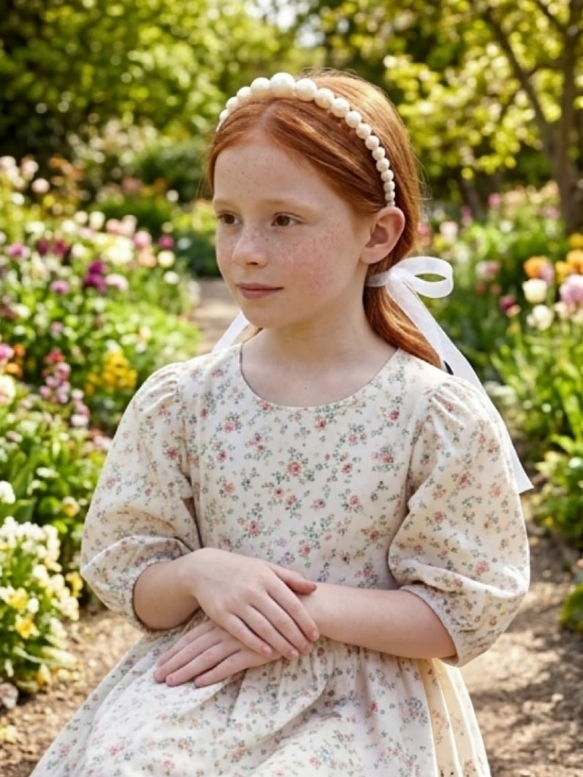 Little Princess/Flower Girl Imitation Pearl Head Piece by Pink Shop UK