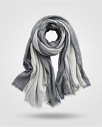 Men’s Striped Cotton Linen Scarf, Soft Lightweight Breathable by Pink Shop UK