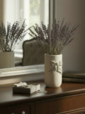 Rustic Style White Bow Vase 25CM