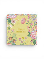 Yellow Birthday Floral Mini Square Greeting Card 
Designed by: Cath Kidston
