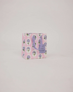 Block Printed Mini Gift Bag- Scallop Tiles Violet Meringue by Paper Mitchi